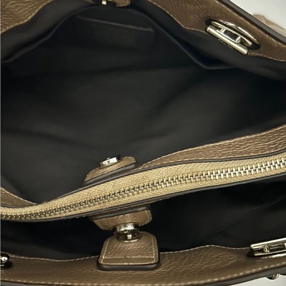 Coach Gold Metallic Brooke Chain Carryall Shoulder Bag Style No. F39019 - Picture 8 of 16